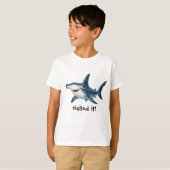 ハンマーヘッドシャーク キッズTシャツ Tシャツ (正面フル)