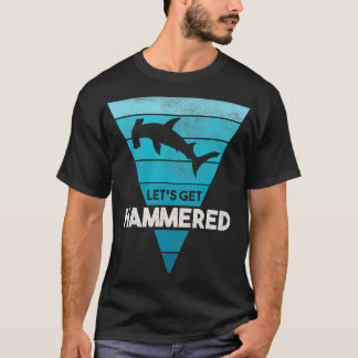 ハンマーヘッドシャーク  週全体をハンマーで叩きまくろう Tシャツ