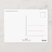 ハンマーヘッドシャークBW 001カルテポストエールハンマーヘッド ポストカード (裏面)