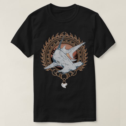 ハンマーヘッドポリネシアの部族 Tシャツ (デザイン正面)