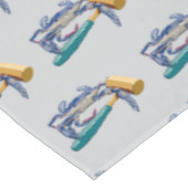 ハンマーマレット蟹の手描きブルーカニ テーブルクロス (アングル)