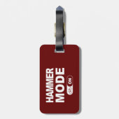 ハンマーモードオン ラゲッジタグ (裏面縦)