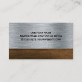 ハンマーレンチアイコン |メタルウッド 名刺 (裏面)