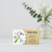 ハンマーレンチソー |木材 |建築 名刺 (スタンド正面)