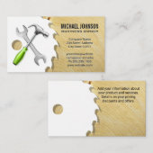 ハンマーレンチソー |木材 |建築 名刺 (正面/裏面)