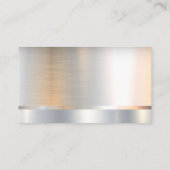 ハンマーレンチロゴ | メタリック背景 名刺 (裏面)