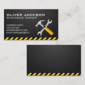 ハンマーレンチロゴ |炭素繊維 名刺 (正面/裏面)