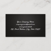 ハンマーレンチロゴ |炭素繊維 名刺 (裏面)