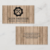 ハンマーレンチ工具ロゴ | ブルーカラー 名刺 (正面/裏面)