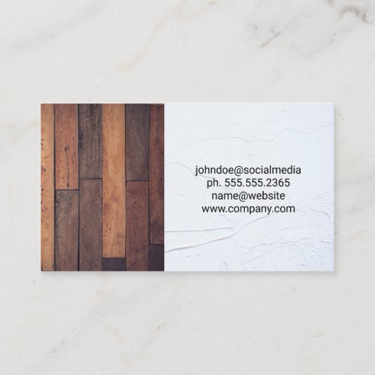 ハンマーレンチ | Spackle |木材 名刺 (裏面)