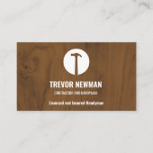 ハンマーロゴ建築手利大工 名刺 (正面)