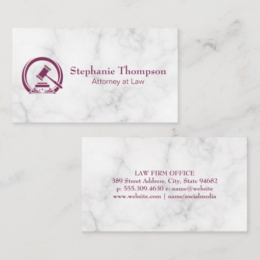 ハンマーロゴ | 法と秩序 予約カード (正面/裏面)