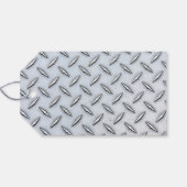 ハンマー付きスチールダイヤモンドプレート ギフトタグ (裏面横)