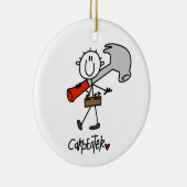 ハンマー付き大工 セラミックオーナメント (右)