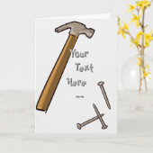 ハンマー及びネイルカード カード (黄色い花)