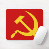 ハンマー及び鎌の(黄色い) mousepad マウスパッド (マウス)