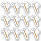 ハンマー建築保守ホーム改善 シール (正面)