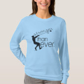 ハンマー投げの選手のスポーツの長袖のワイシャツ Tシャツ (正面)