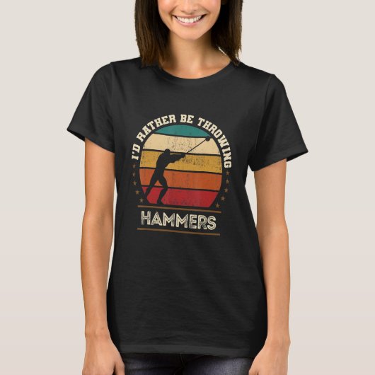 ハンマー投げ投げスロワー陸上競技 Tシャツ (正面)