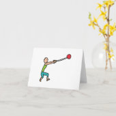 ハンマー投げ カード (黄色い花)