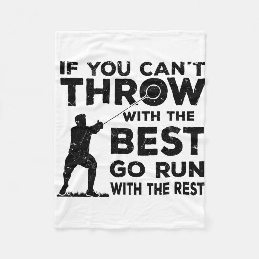 ハンマー投げ フリースブランケット (正面)