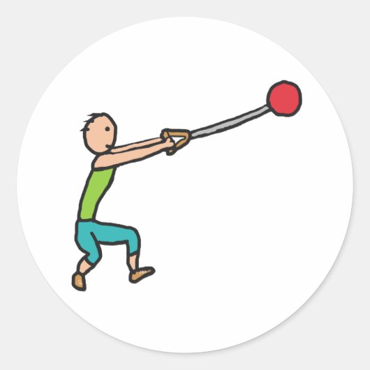 ハンマー投げ ラウンドシール (正面)