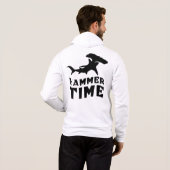 ハンマー時間 | Hammerhead Shark愛好家のためのデザイン パーカ (裏面フル)
