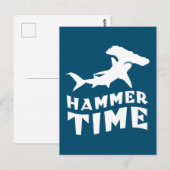 ハンマー時間 | Hammerhead Shark愛好家のためのデザイン ポストカード (正面/裏面)