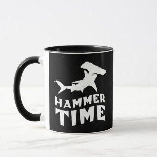 ハンマー時間 Hammerhead Shark愛好家のためのデザイン マグカップ