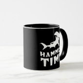 ハンマー時間 | Hammerhead Shark愛好家のためのデザイン マグカップ (正面右)