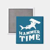 ハンマー時間 | Hammerhead Shark愛好家のためのデザイン マグネット (正面/裏面)
