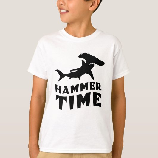 ハンマー時間 | Hammerhead Shark愛好家のためのデザイン Tシャツ (正面)