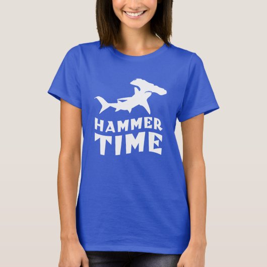 ハンマー時間 | Hammerhead Shark愛好家のためのデザイン Tシャツ (正面)