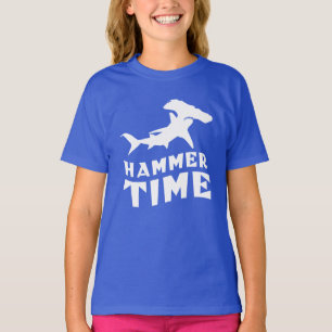 ハンマー時間 Hammerhead Shark愛好家のためのデザイン Tシャツ