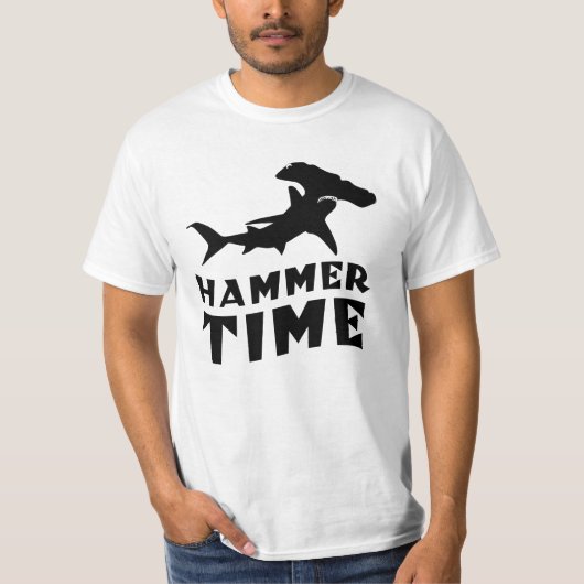 ハンマー時間 | Hammerhead Shark愛好家のためのデザイン Tシャツ (正面)