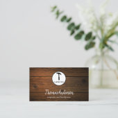 ハンマー木製大工建築 名刺 (スタンド正面)