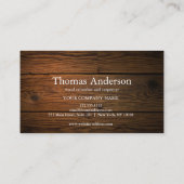 ハンマー木製大工建築 名刺 (裏面)