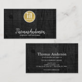 ハンマー木製大工建築 名刺 (正面/裏面)