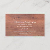 ハンマー木製大工建築 名刺 (裏面)