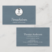 ハンマー木製大工建築 名刺 (正面/裏面)