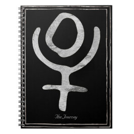 ハンマー銀スタイルの冥王星のシンボル ノートブック