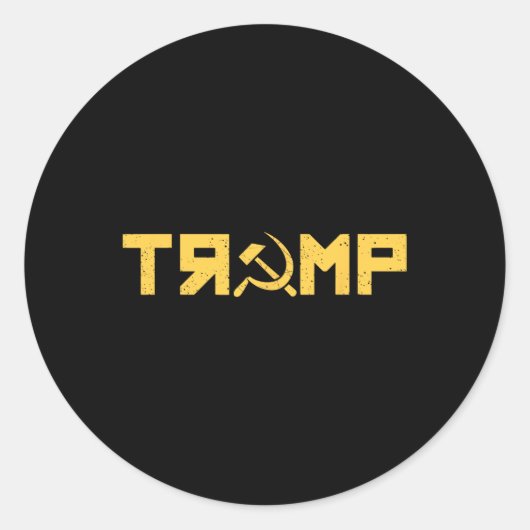 ハンマー鎌ロシア共謀Ussrレジスト ラウンドシール (正面)