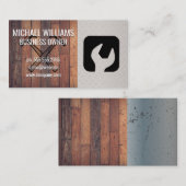 ハンマー | ウッド | 金属鋼 名刺 (正面/裏面)