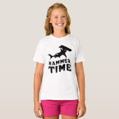 ハンマー タイム | シュモクザメ愛好家のためのデザイン Tシャツ (正面フル)