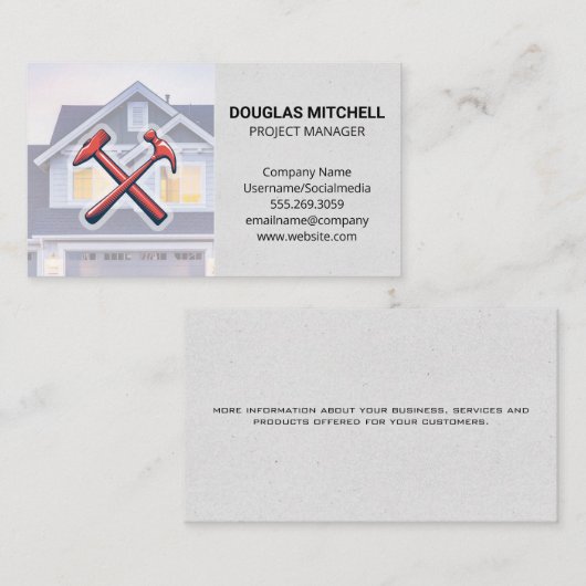 ハンマー |住宅 名刺 (正面/裏面)