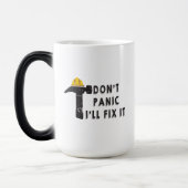 ハンマー Don't Panic I'll Fix It マグ (左)