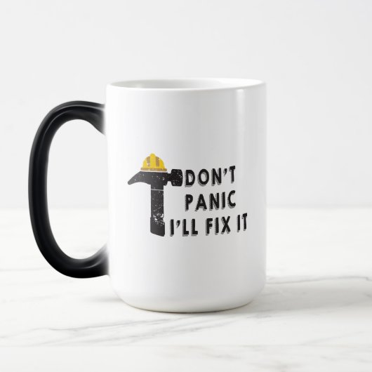 ハンマー Don't Panic I'll Fix It マグ (左)