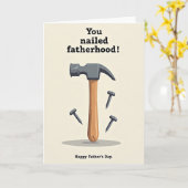 ハンマー You Nailed It カード (黄色い花)