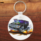 ハンマーH2ブラックトラック キーホルダー (正面)