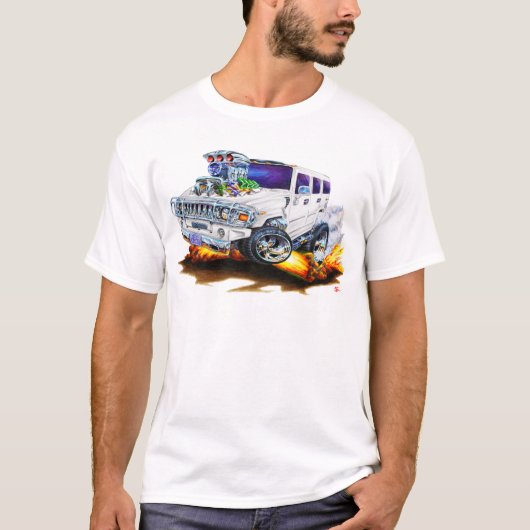 ハンマーH2 WhiteTruck Tシャツ (正面)